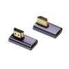YFFSFDC HDMI to HDMI Adapter L-Shaped 【2-Piece Set】L-Shaped HDMI Male