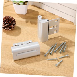 IWOWHERO 2pcs Aluminum Alloy Hinge Pin Door Security Lock for Privacy Reinforcement Lock for Home Safety Door Reinforcement Lock Withstands Door Safety Lock Door Locks Lock for Door Silver