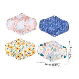 TOVINANNA Bamboo Charcoal Cotton Sanitary Pad Multi-use Compact and Comfortable for