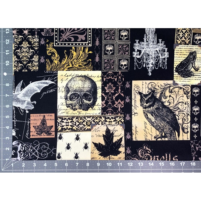 Nevermore Collage Michael Miller Fabric - Yard (Yard)