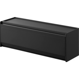 Yamazaki 1354 Magnetic Masking Tape Storage Case, Black, Main Unit: W 10.2 x D 3.1 x H 3.5 inches (26 x 8 x 9 cm), Tower Floating Storage, Small Storage