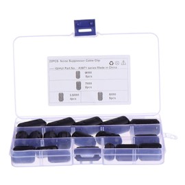 COHEALI 22Pcs Ferrite Core Cord Ring Noise Filter for Power Cord Cable EMI Rfi Interference Reduction Easy Installation Removable Design for