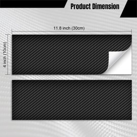 2pcs Compatible with Bowtie Logo Wrap Cut-Your-Own DIY Decals for Chevy 11.8" x 4" (Carbon Fiber)