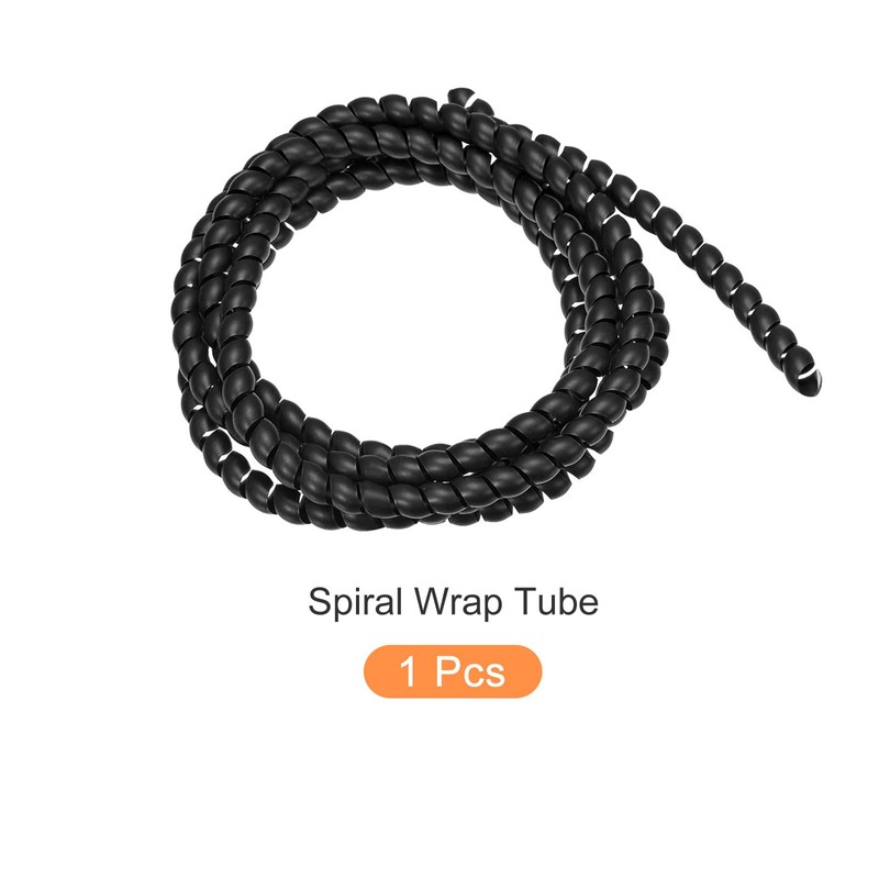 Rebower Spiral Tube Wrap Management Pipe Flexible Cord PP Polyethylene