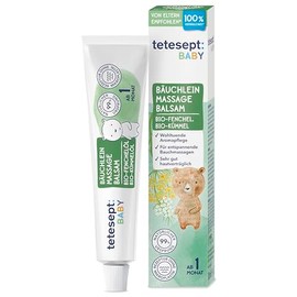 tetesept Baby Belly Massage Balm 30 ml - With Fennel, Cumin & Lavender Oil - Aroma Care from 1 Month Supports Relaxing Effect of Abdominal Massages