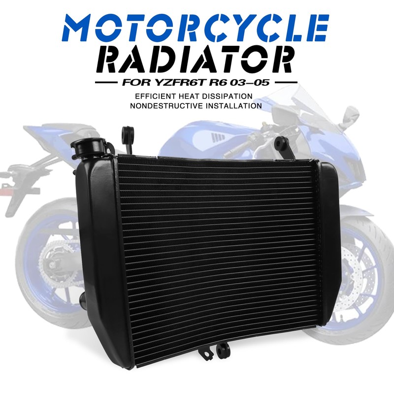 Aluminum Cooling Radiator Replacement for Yamaha YZF R6 2003-2004 R6S