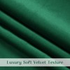 Likiyol Green Velvet Valances for Windows Ruffle Valance Curtains Christmas