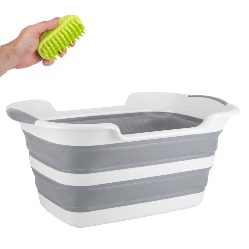 Gigco21 Collapsible Pet Bathtub with Water Drainage Hole and Plug