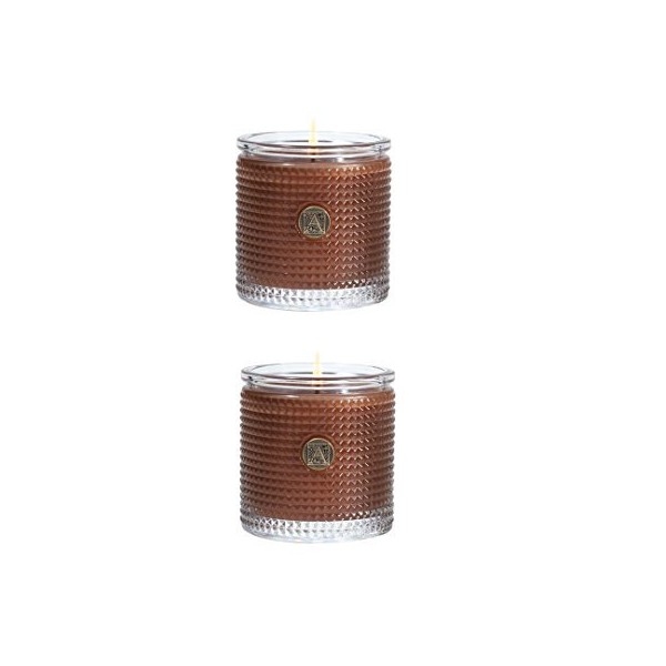 Two (2) Aromatique 5.5 Oz Candles in Cinnamon Cider (2)