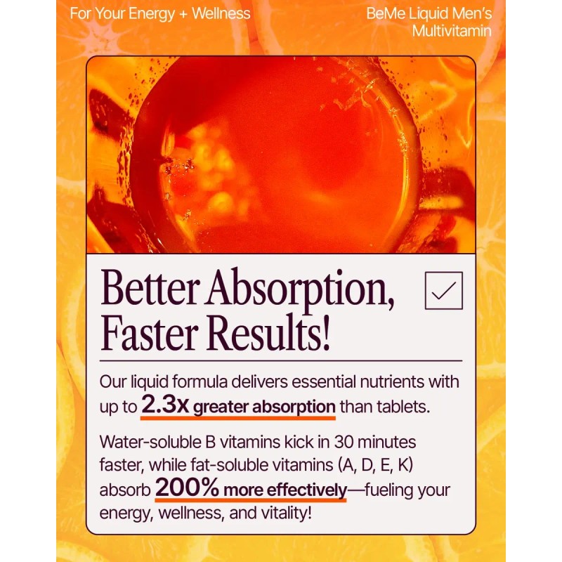 Beme Multivitaminas Líquidas Hombres 30 Sobres