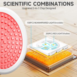 Red Light Lamp with Base, 660nm & 850nm Infrared Light Lamp