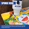 2 Pack 140ml Jigsaw Puzzle Glue with New Sponge Head,
