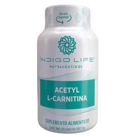 INDIGO LIFE NUTRACEUTICOS Acetyl L-Carnitina 50 Capsulas Veganas de 500 mg