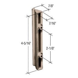 Sliding Screen Door Outside Pull for Andersen Doors, 2-1/8" Screw Holes, Plastic, Stone