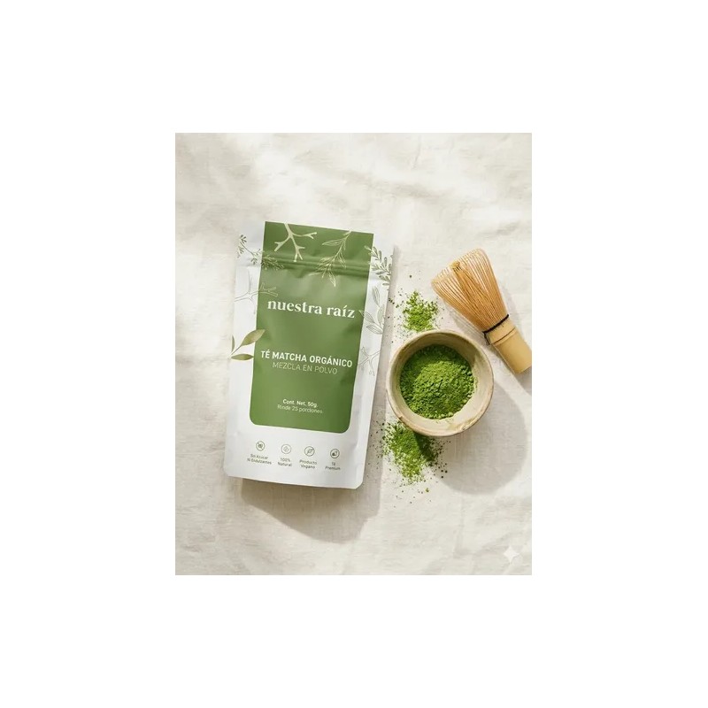Matcha Orgánico Té Verde Japonés Premium 100 Natural 50 Gr