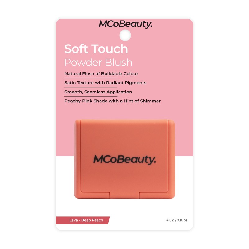 MCoBeauty Soft Touch Powder Blush - Deep Peach