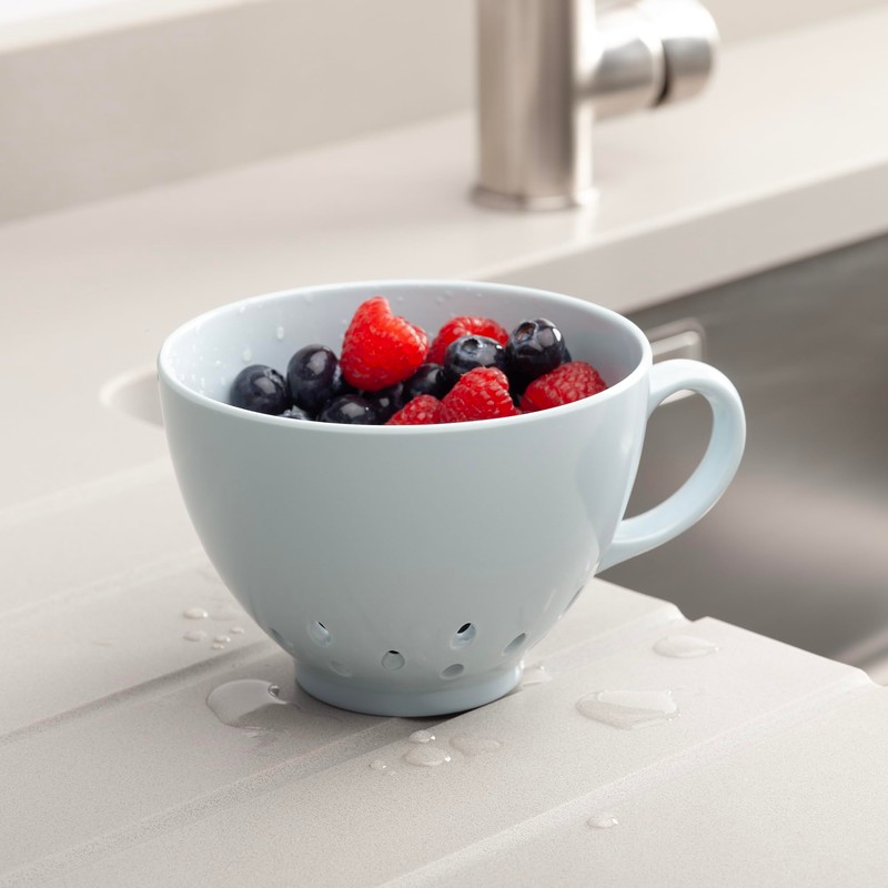 Zeal Berry Colander Cup, Small Hand-held Cup Shape Melamine Strainer/Sieve,