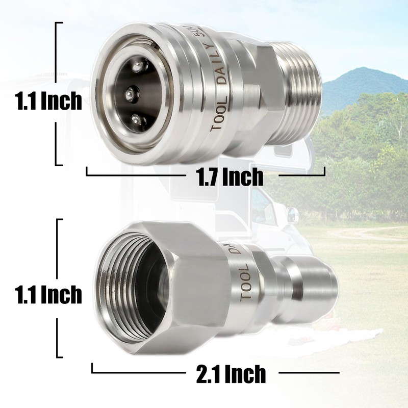 Tool Daily Pressure Washer Adapter Set with Swivel, M22 14mm