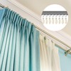 Jetec 60 Pcs Metal Curtain Track Hooks S Shaped Small