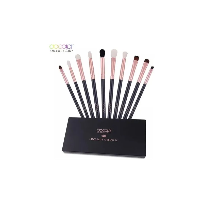 Brochas Docolor Makeup Set Fibras Naturales Para Ojos