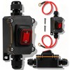 3PC 12V Waterproof Inline Power Switch Set-IP67 Weatherproof Inline Switch,10AWG