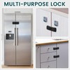 CLYMENE Updated French Door Fridge Lock, Childproof Lock for French
