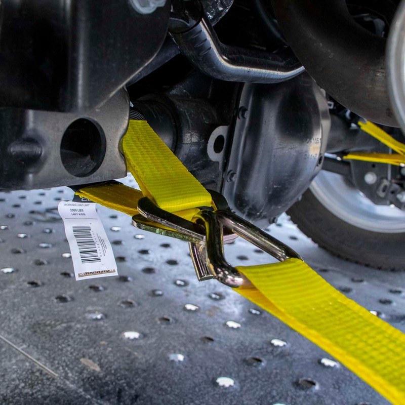 VULCAN Tie Down Axle Straps with Wear Pad - 4