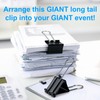 OWLKELA 2.4 inch Extra Jumbo Binder Clips 2 Pcs, Large