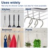 Metal Shower Curtain Hooks, Set of 12, Rust Proof Shower