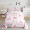Manfei Princess Castle Comforter Set,Dreamy Bow-tie Bowknot Fairy Tale Kawaii