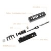Combination Lock 4-Digit Steel Cable Small Padlock with a Combination