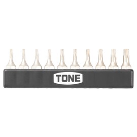 TONE BTTH10S T-shaped Torx Bit Set (Anti-tampering Type) Bit Insert, 10 Pieces, 0.25 inch (6.35 mm) Drive