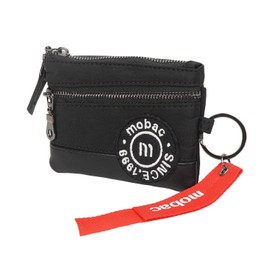 Double Zipper Coin Purse, Coin Purse, Coin Case, Patch, Mobac, Movak, Men's, Father's Day, Gift, Gift, Wrapping, Black