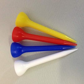 Bulldog Golf Tees Value Pack of 100 Standard Medium size Plastic Golf Tees 48mm Height