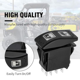 2pcs Left Hand Driver Power Window Switch Replacement for Can-Am 2016-2020 Defender & Defender Max 18-20 HD8 HD10 8 Pins Left Hand Power Window Lifter Switch 710004979, 705800048