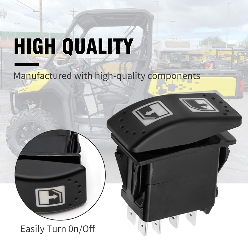 2pcs Left Hand Driver Power Window Switch Replacement for Can-Am