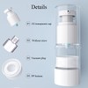 Qeuly 3 Pack Airless Pump Bottles Travel Size Pump Bottle