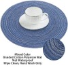 Leegood 15Inch Round Placemats for Dining Table - Heat-Resistant Non-Slip