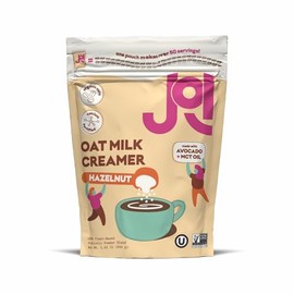 Oat Milk Creamer, Hazelnut. Makes over 50 servings. Vegan, Non-Dairy, Plant Based, Kosher, Shelf-Stable, and Gluten-Free - Use for Coffee Creamer, Add to Smoothies & Tea or Make Your Own Oat Milk Creamer. Prebiotic, Superfood, Shelf-Stable, Barista, Fort