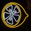 Lemon Slice neon Sign, Lemon Kitchen Light Decor, Fruit Custom