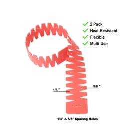 UrBestChoose 2 Pack Flex Silicone Hemmer – Heat-Resistant Hem Ruler for Sewing – Flexible Hemming Tool with Marking Holes – Curve Ruler for Shirt Tails, Necklines & Dress Patterns – Brown & Coffee