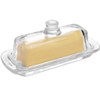 Gusnilo Glass Butter Dish with Lid for Countertop,Glass Butter Dish