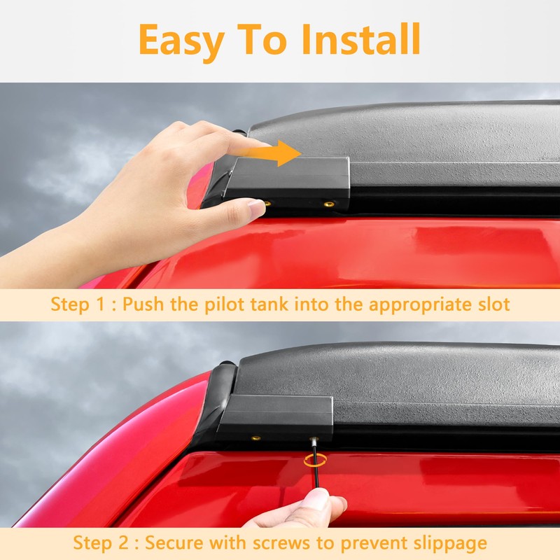 2 PCS Car Roof Gutter for 2018-2025 Jeep Wrangler JL