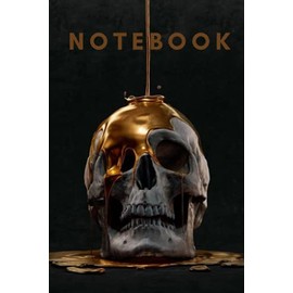 Liquid Gold on Skull Notebook 6x9