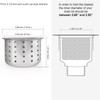 GZILA Kitchen Sink Drain Basket Only, 3-inch Basket for Kitchen