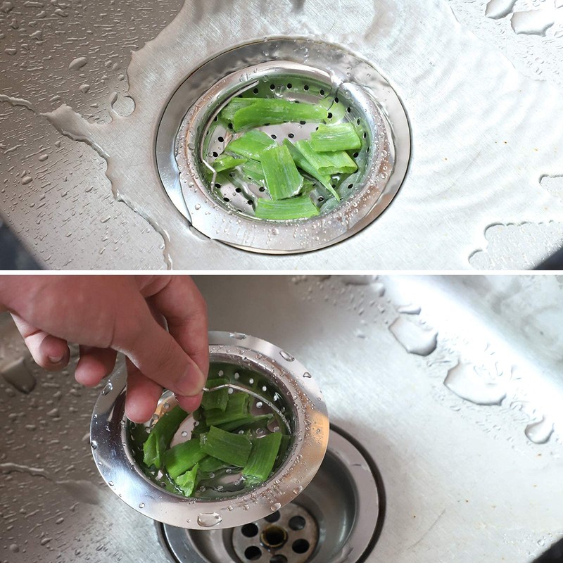 Sandiy Sink Strainer Stainless Steel Kitchen Sink Strainer 11cm with