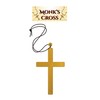 Gold monk cross () Costume Accessory