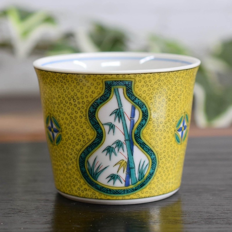 Sobachoko Stylish Kutani Ware Soba Boar Mouth Blue Hand Gourd