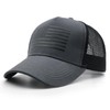 WALNOVA American Flag Trucker Cap, Adjustable Mesh Snapback USA Flag