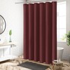 MitoVilla Burgundy Fabric Shower Curtain Liner, Dark Red Simple Shower
